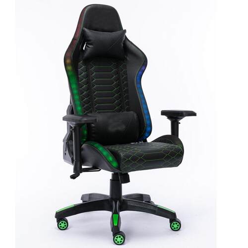 跨境全黑级时尚电竞椅可加灯带网吧网咖gamingchair游戏椅