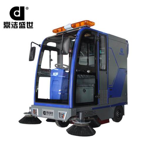 鼎洁盛世全封闭驾驶工业扫地机工厂车间道路电动扫地车DJ2210PRO