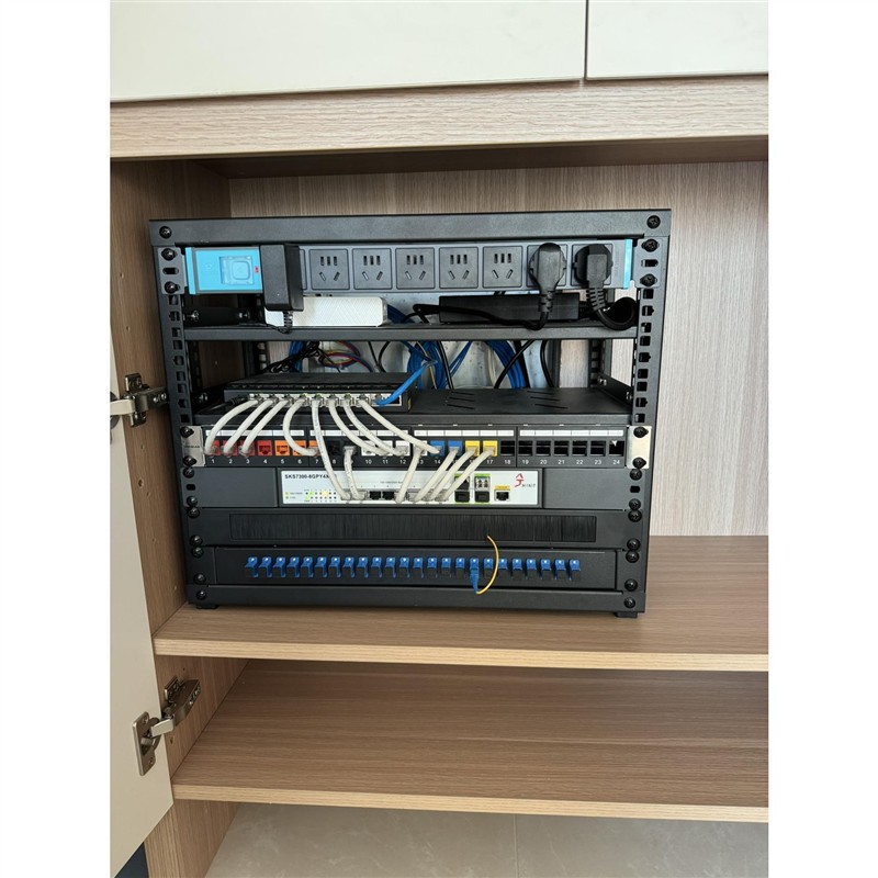 19英寸5U6U家用桌面开放式机架家用监控网络机柜简易机架音响支架