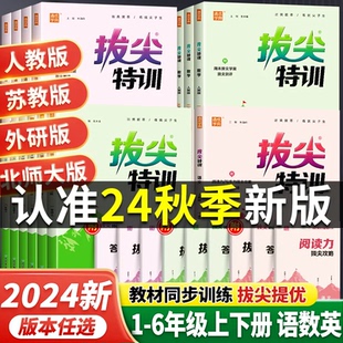 期中期末测试卷 同步练习作业单元 2024春新版 新通城学典拔尖特训一二三四五六123456年级下册语文数学英语人教苏教北师版
