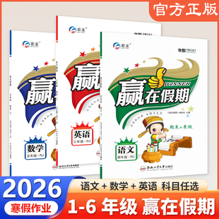 26春宏远龙赢在假期期末+寒假小学一二三四五六年级语数英上册