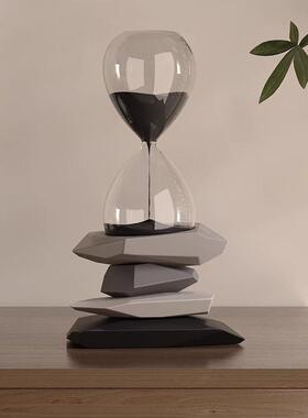 新款时来运转沙漏摆件寓意好办公室工位情绪解压家居装饰乔迁礼∑
