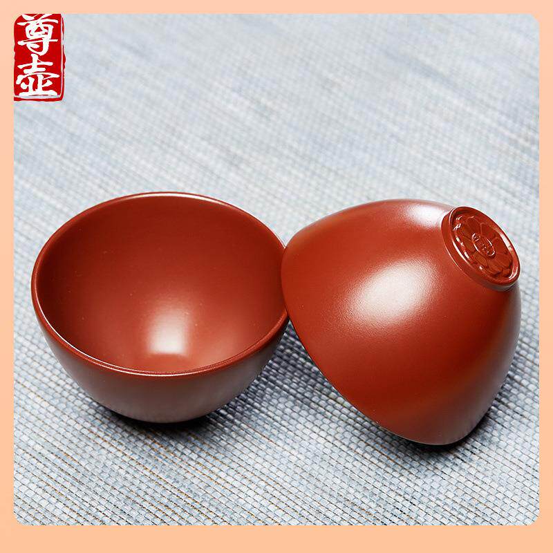◍宜兴紫砂杯品茗杯单只主人杯小茶碗茶盏茶盅家用陶瓷功夫茶具