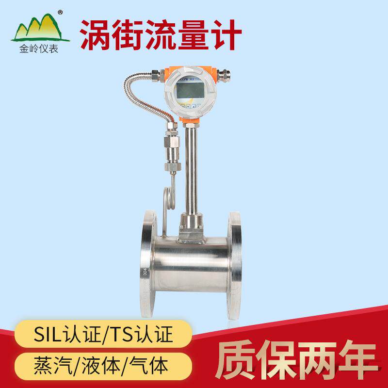涡街流量计测量蒸汽压缩空气流量计 带温压补偿流量计