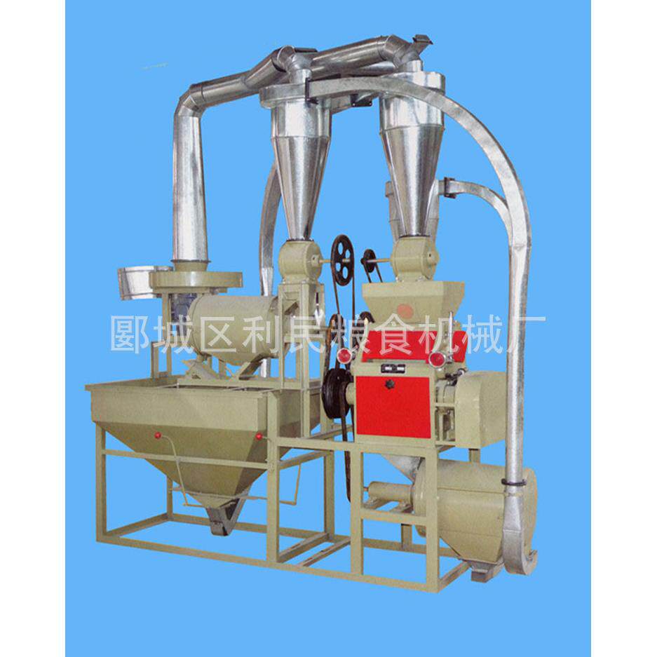 面粉机小型单机 家庭用磨粉机 清粮设备 平底自动上料