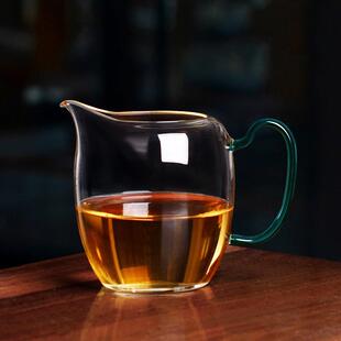 满怀玻璃公道杯加厚高透亮分茶器家用功夫茶具翘嘴公杯满怀公道杯