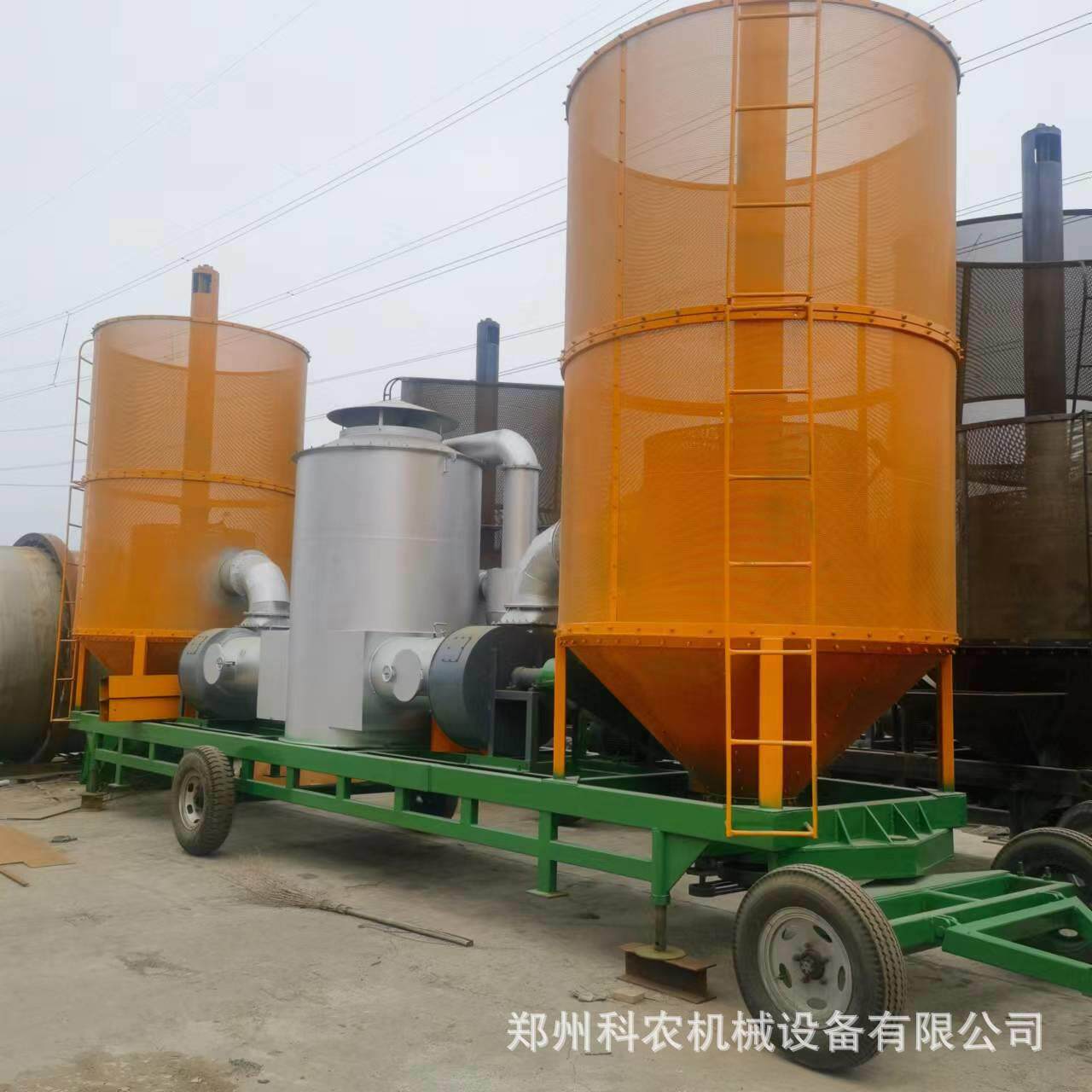 小型移动稻谷玉米烘干机 循环式粮食干燥设备 自动上卸粮食烘干塔