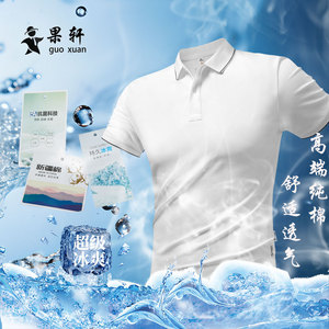运动polo衫男速干t恤短袖翻领商务户外纯棉冰丝休闲轻薄款plol衫
