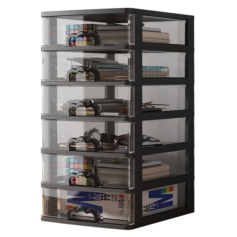 化妆品收纳盒抽屉式梳妆台桌面护肤品整理柜办公室文具多层置物架