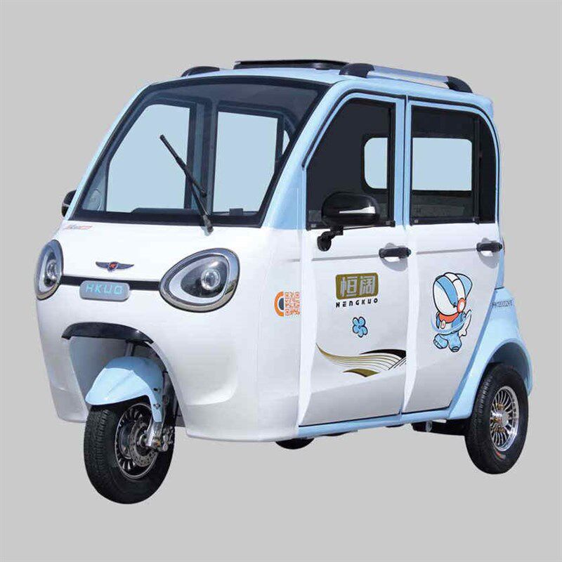 电动三轮车家用小型新款国标可上牌老头乐带棚全封闭代步接送孩子