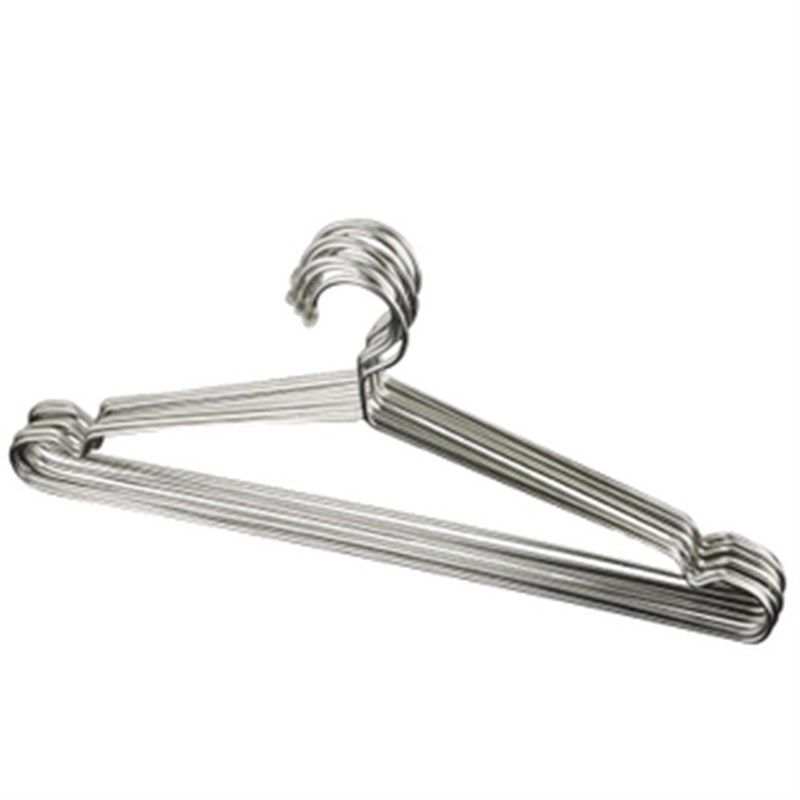 天和田野 实心衣架不锈钢衣架 衣挂晒晾衣架 干湿两用衣架40个