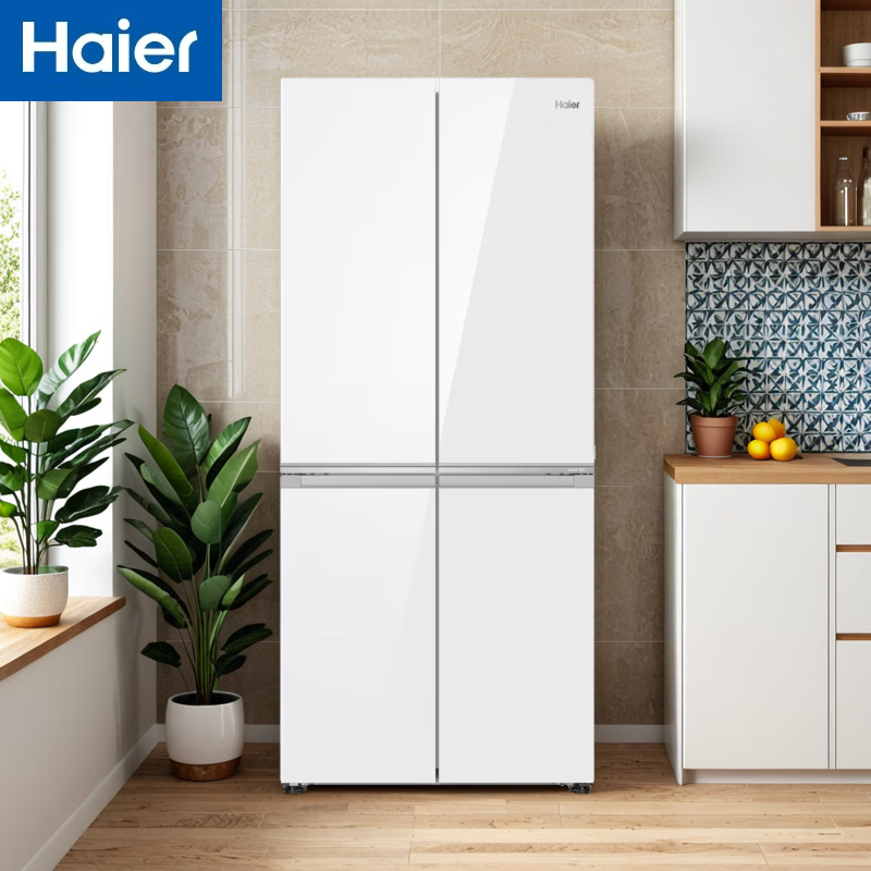 Haier/海尔BCD-476WGHTDB9W1U1十字对开门家用变频超薄零嵌冰箱