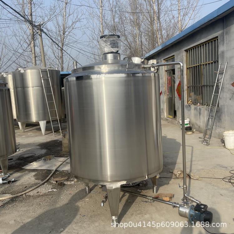 2吨洗衣液搅拌罐黏性大高功率混合均匀搅拌釜外循环泵混合罐