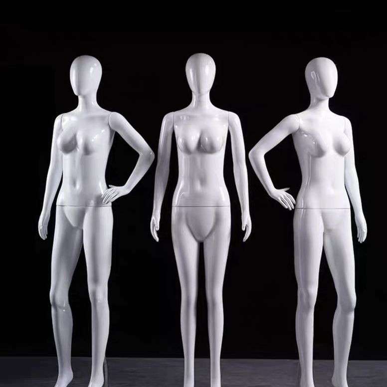 模特道具欧美女装烤漆白色陈列烤漆假人体女模特橱窗展示模特