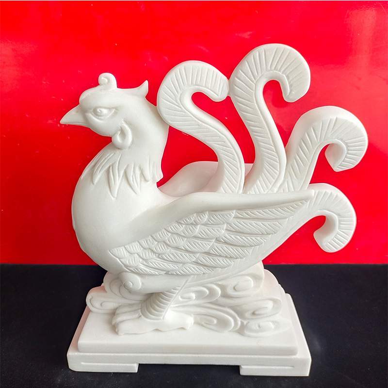 汉白玉四大神兽灵兽上古石头青龙白虎朱雀玄武摆件风水装饰摆件