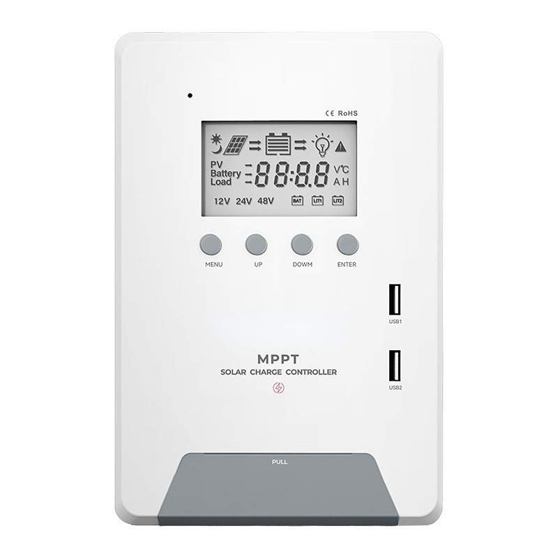 太阳能 光伏板储能控制器自动识别12V24 V MPPT太阳能充电控制器