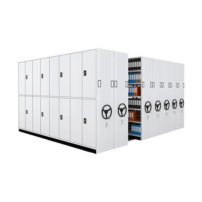 钢制手摇式财务文件凭证移动密集柜智能电动档案室资料储存密集架