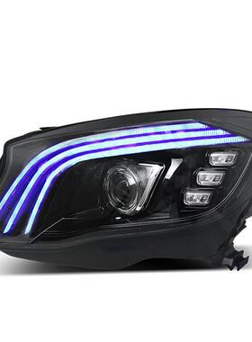适用于15-19款奔驰GLA200260改装迈巴赫款日行灯流光LED大灯总成