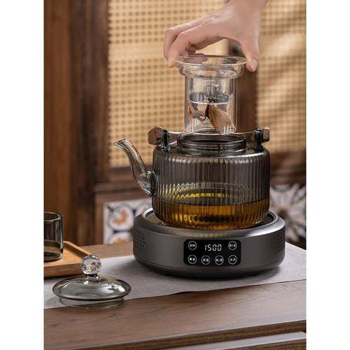 新款玻璃蒸煮一体煮茶壶烧水器泡茶大功率全自动养生壶电陶炉新品