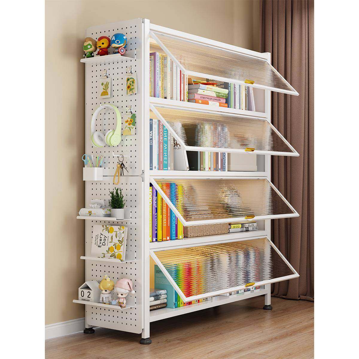 家用钢制书柜带门儿童书架客厅收纳柜防尘铁艺储物柜卧室置物柜子,农机/农具/农膜,其它农用工具,淘宝优惠券,粉丝福利购,淘宝优惠卷