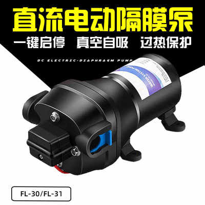 FL-30 12v24v全自动房车水泵游艇游船自吸直流隔膜泵小型供水泵