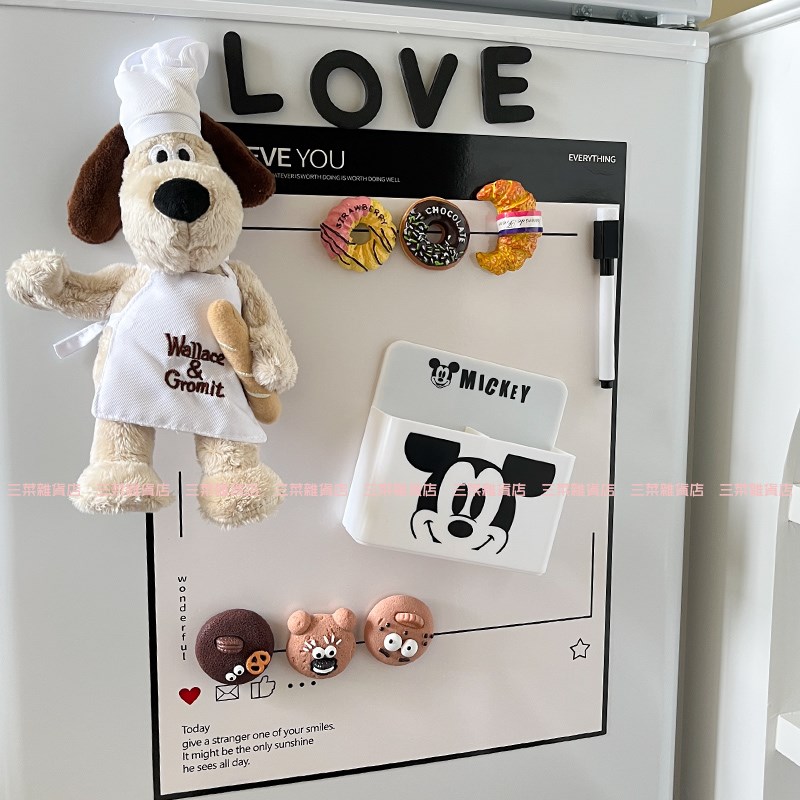 速发冰磁饰装贴留言板磁贴箱吸入户门备忘提示板写字板白板可擦写