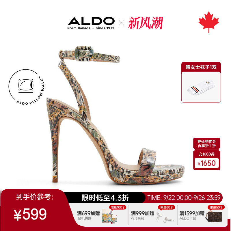 ALDO女士凉鞋时尚花卉