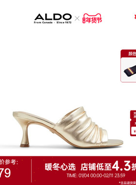 ALDO女士高跟凉鞋时尚质感大气成熟百搭轻奢ALHF24A29