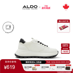 舒适轻质百搭透气ASSF24B29 系带时尚 ALDO女士小白鞋 休闲运动鞋