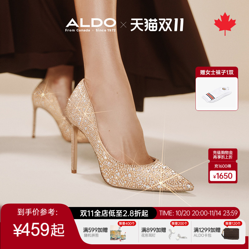 ALDO女士高跟尖头浅口单鞋