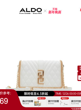 ALDO女士小香风链条斜挎包菱格大气百搭通勤精致时尚AHCF24A79