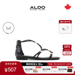 平跟约会女士拉链ALGS24A62 ALDO罗马凉鞋 夏季 新款 露趾时尚