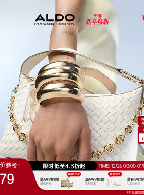 ALDO女士编织单肩包时尚链条百搭手提斜挎气质小方包AHCS25C79