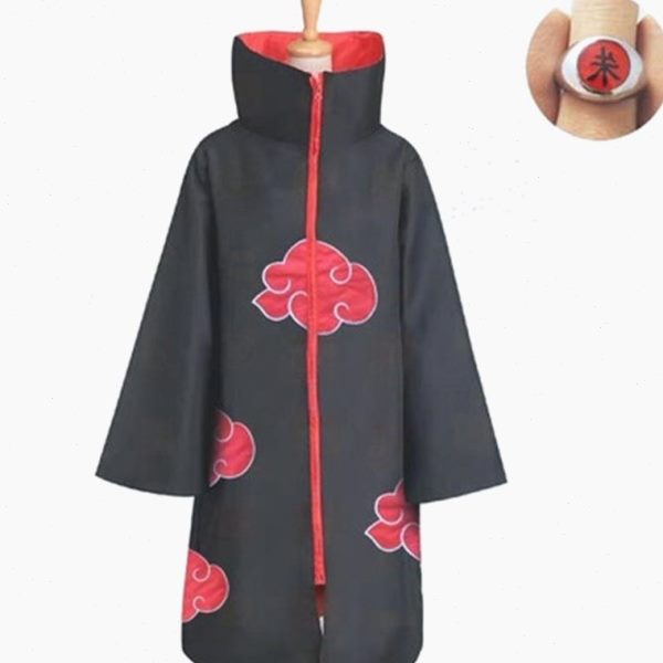 火影忍者披风晓组织长袍四代目动漫二次元周边配件万圣节cos服装