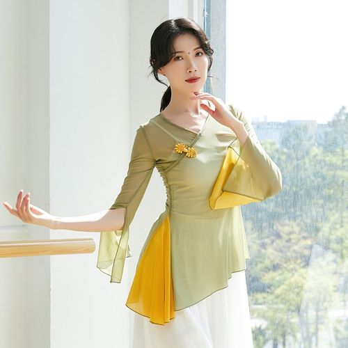 速发古典舞服中成舞舞蹈服服人舞身韵瑜伽服飘逸民族舞蹈国装