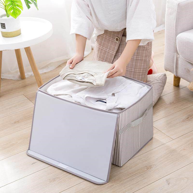 速发家用可水洗收纳箱整理箱装衣服玩具收纳盒子布艺可折叠有盖储