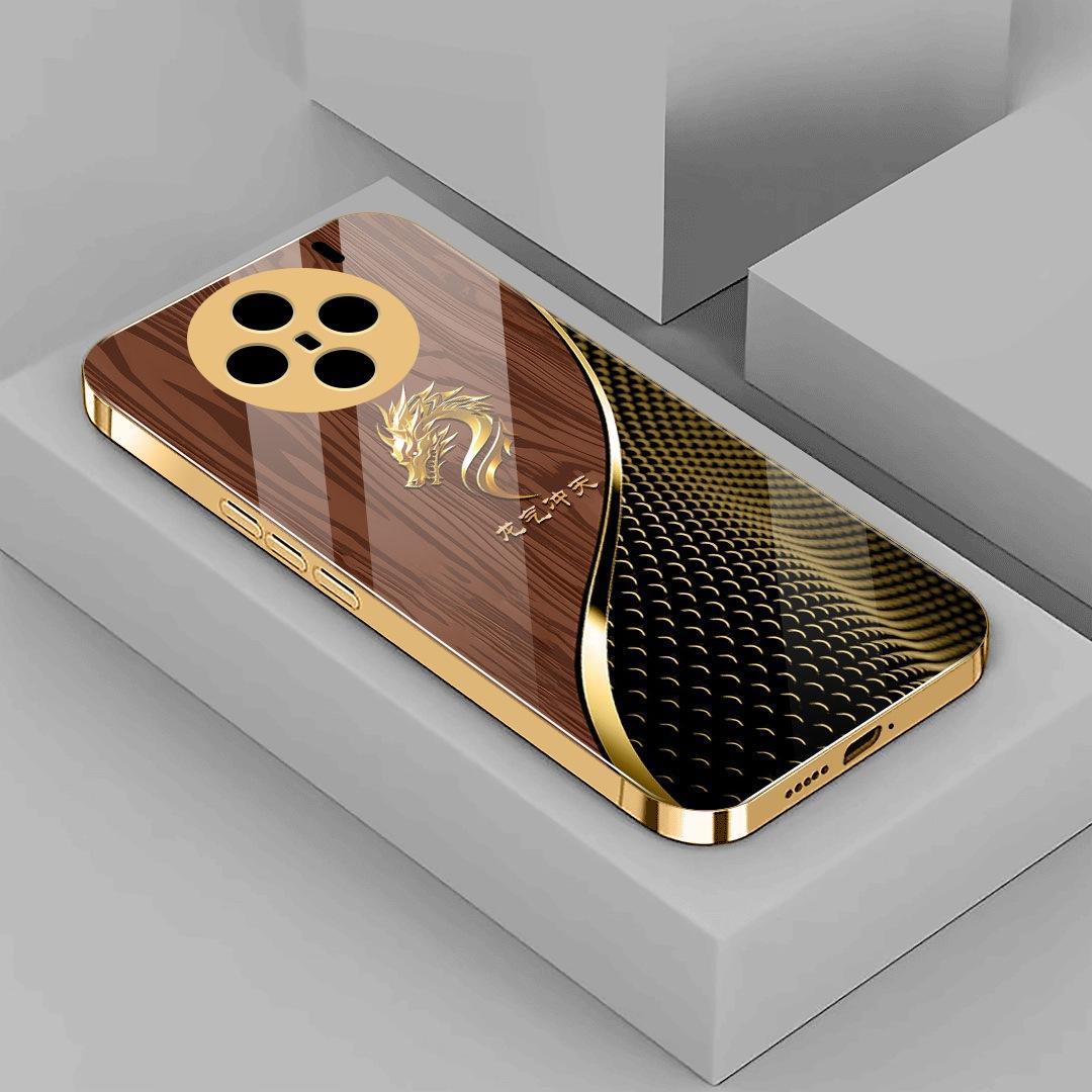 十二生肖电镀玻璃壳适用vivox200手机壳新款商务轻奢vivox100外壳手机套硅胶全包防摔vivox90保护壳男款