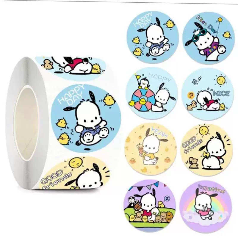 Наклейки Sanrio рулон Kuromi Cinnamoroll наклейки мальчик девочка