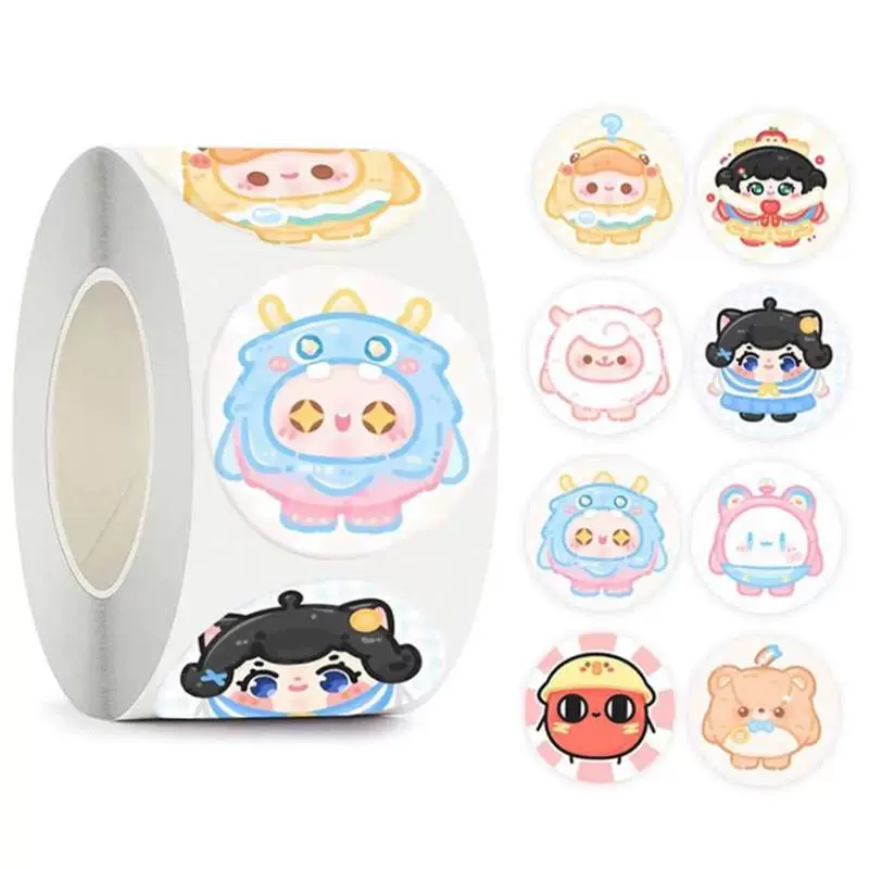 Наклейки Sanrio рулон Kuromi Cinnamoroll наклейки мальчик девочка