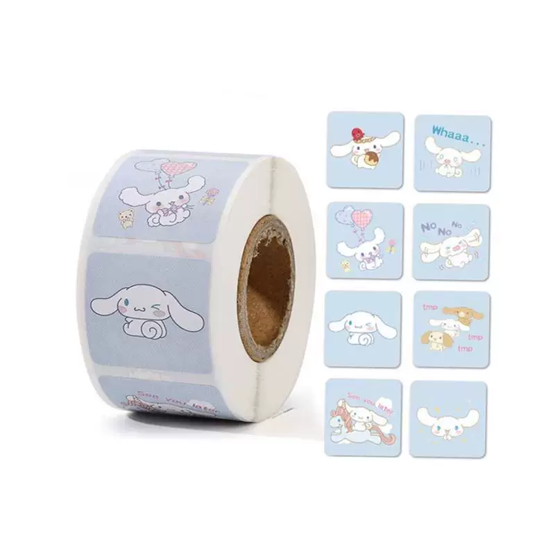 Наклейки Sanrio рулон Kuromi Cinnamoroll наклейки мальчик девочка