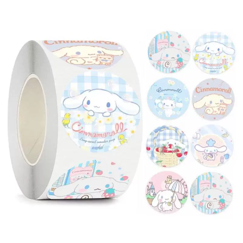 Наклейки Sanrio рулон Kuromi Cinnamoroll наклейки мальчик девочка