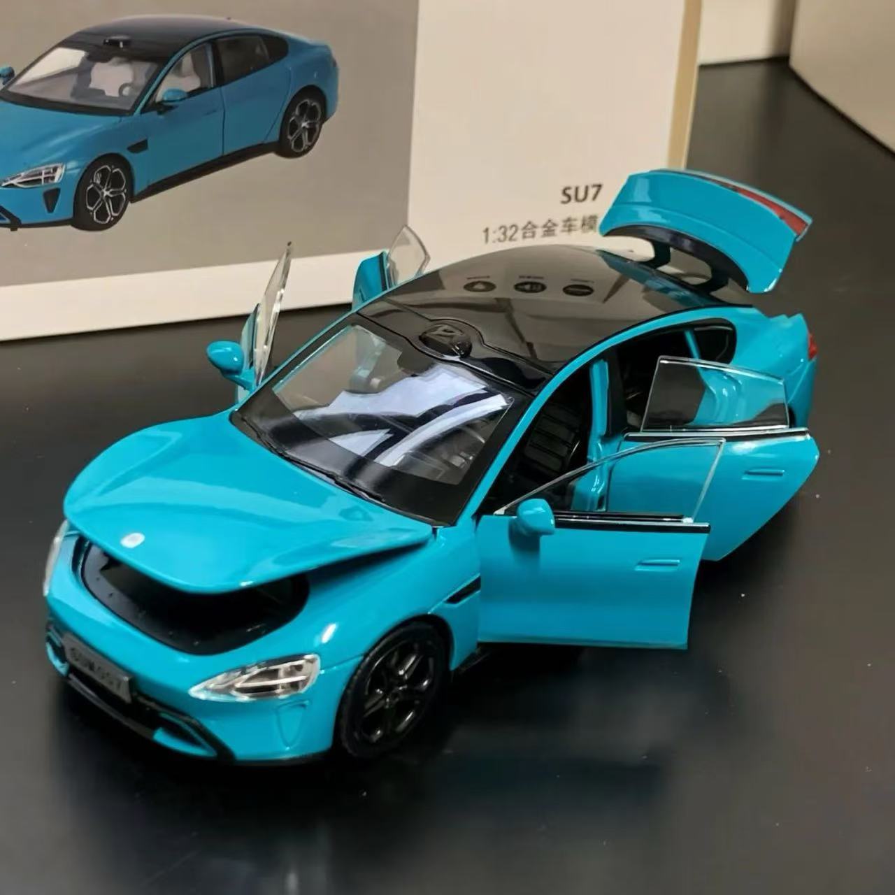 yu7车模型摆件su7ultra合金仿真酥苏速七小男孩玩具款汽车礼物