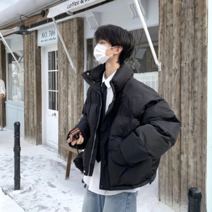 TEN 棉衣 EMPTY秋冬面包棉服外套日韩简约立领宽松无性别加厚长袖