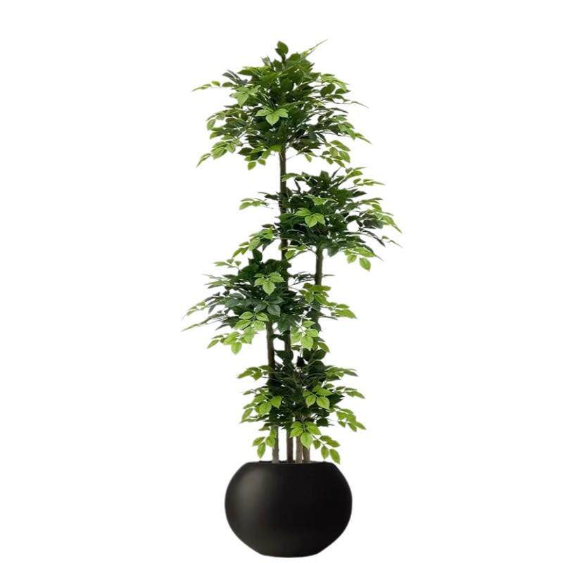 仿真植物幸福树客厅大型落地假绿植发财树室内家居装饰摆件假花