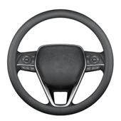 汽车方向盘套四季 车载舒适纳帕皮保护套 通用打孔透气吸汗春季