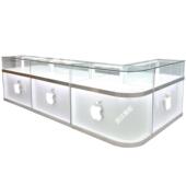 手机柜台新款 商用体福彩珠宝产品店铺销售D制转角靠墙玻璃展示柜