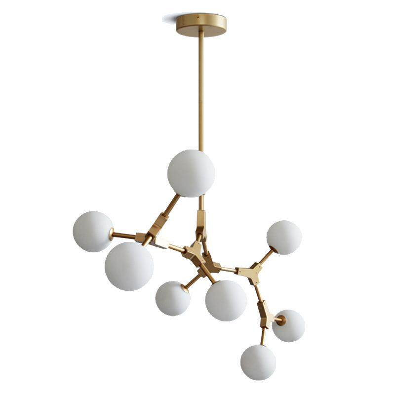 北欧式客厅灯具美式艺术餐厅吧台卧室铁艺树枝魔豆吊灯Y字叉魔豆,家装灯饰光源,智能吊灯,淘宝优惠券,粉丝福利购,淘宝优惠卷