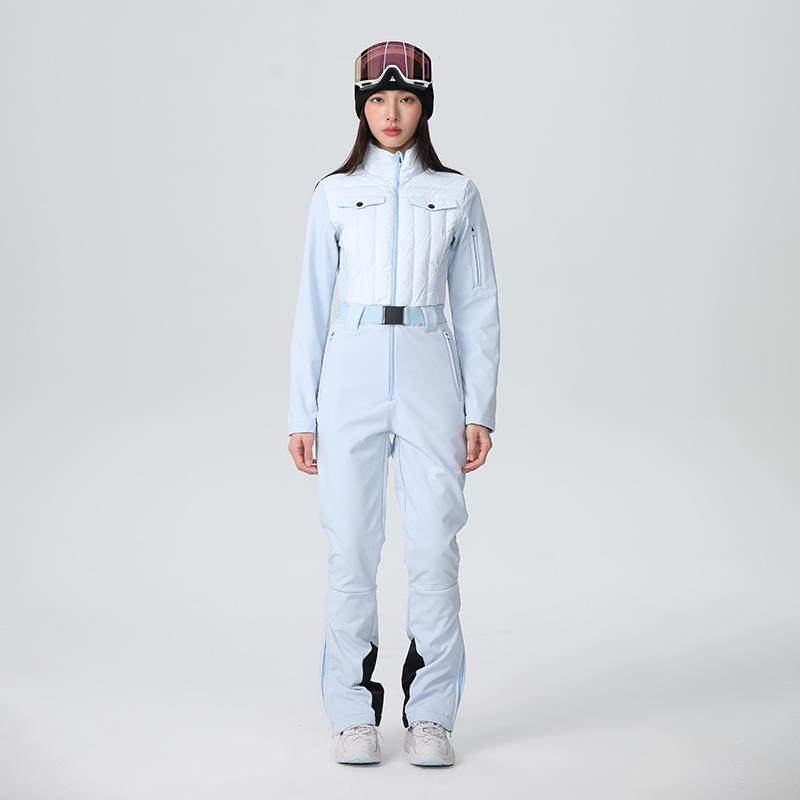 连体滑雪服女款套装高腰弹力修身显瘦单板双板防水羽绒滑雪衣裤,户外/登山/野营/旅行用品,滑雪衣,淘宝优惠券,粉丝福利购,淘宝优惠卷