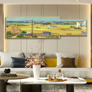 速发梵壁世界名画简约客厅挂饰画沙发背景墙装画风墙面高画