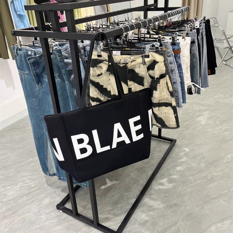 速发服装店挂间架装男落地双杠双排中装简约侧架童衣中岛服装展示
